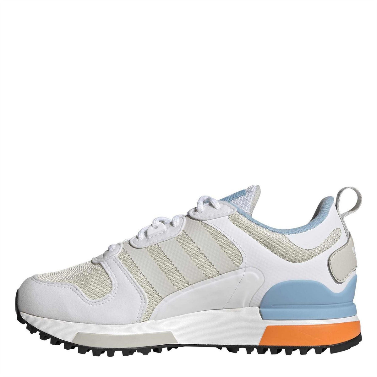 adidas Originals ZX 700 HD low-top sneakers, white with light blue side stripes