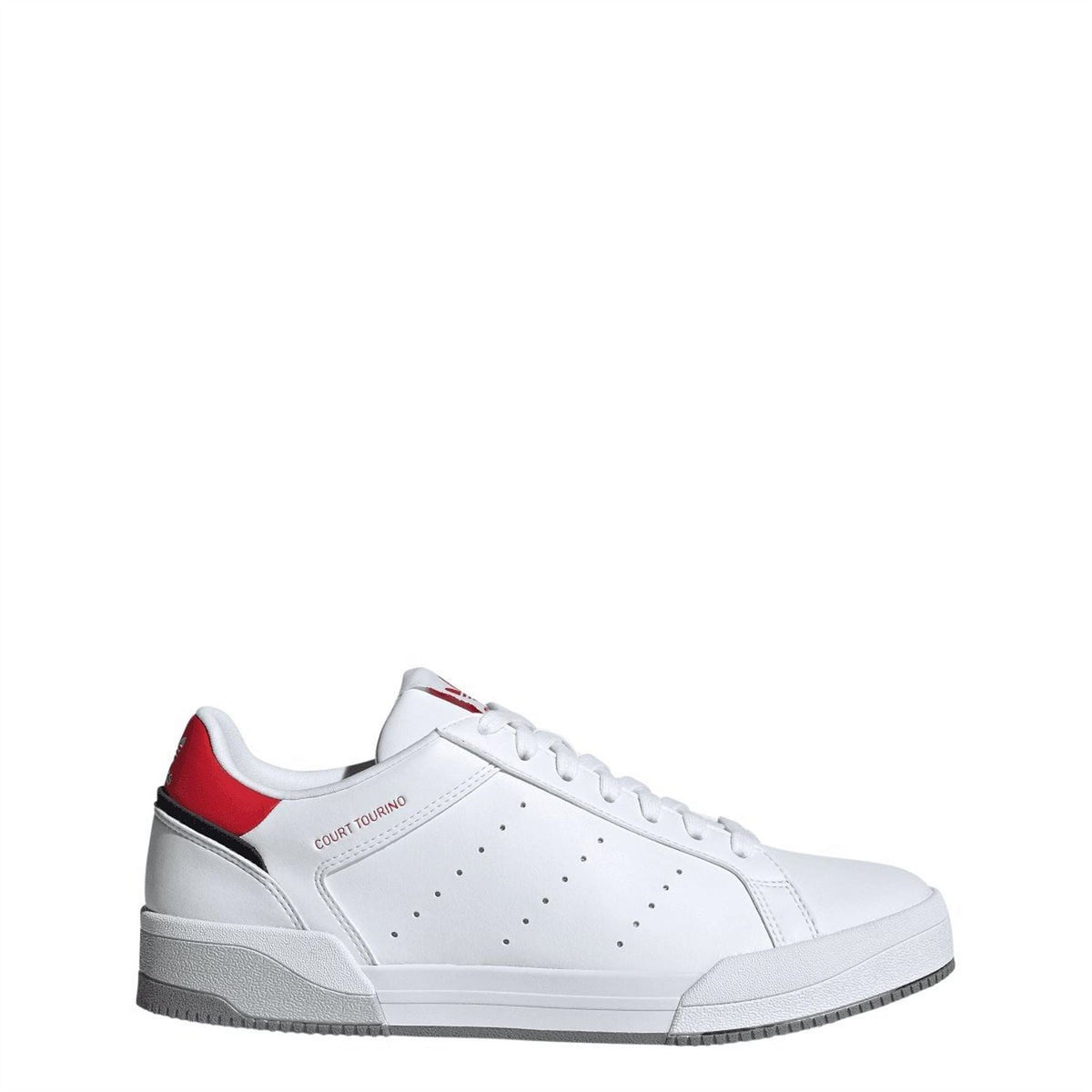 adidas Originals Tourino Trainers in black and white, showcasing casual athletic footwear with lace-up design and stylish branding