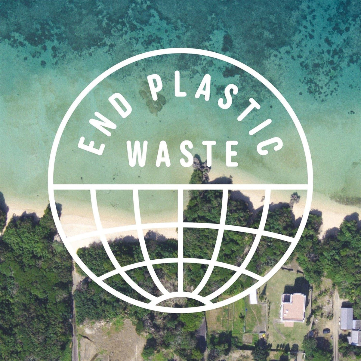 End Plastic Waste logo on adidas Originals Wonder White sweatpants