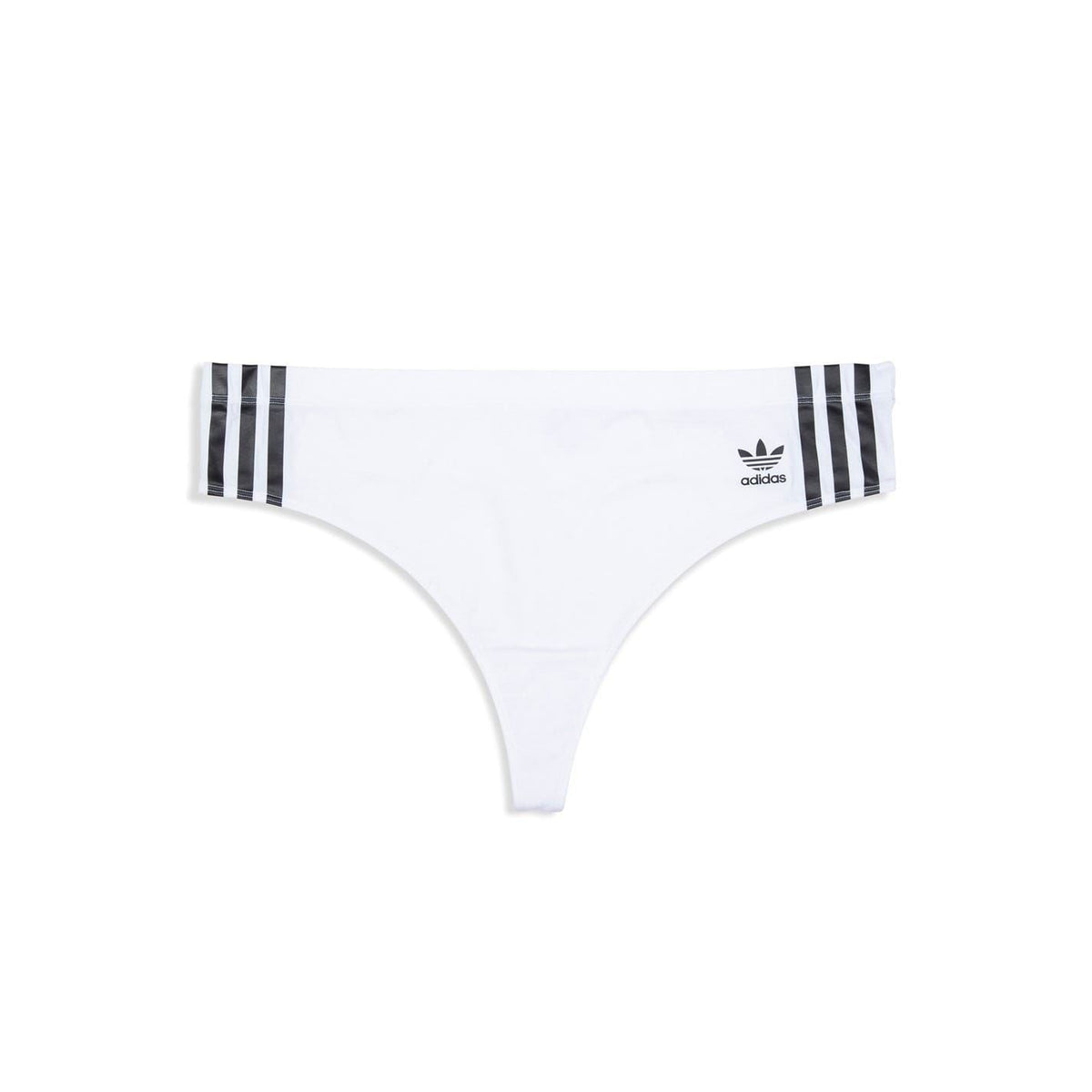 adidas Originals Comfort Flex Cotton thong, soft white nightwear underwear with minimal design and comfortable fit.