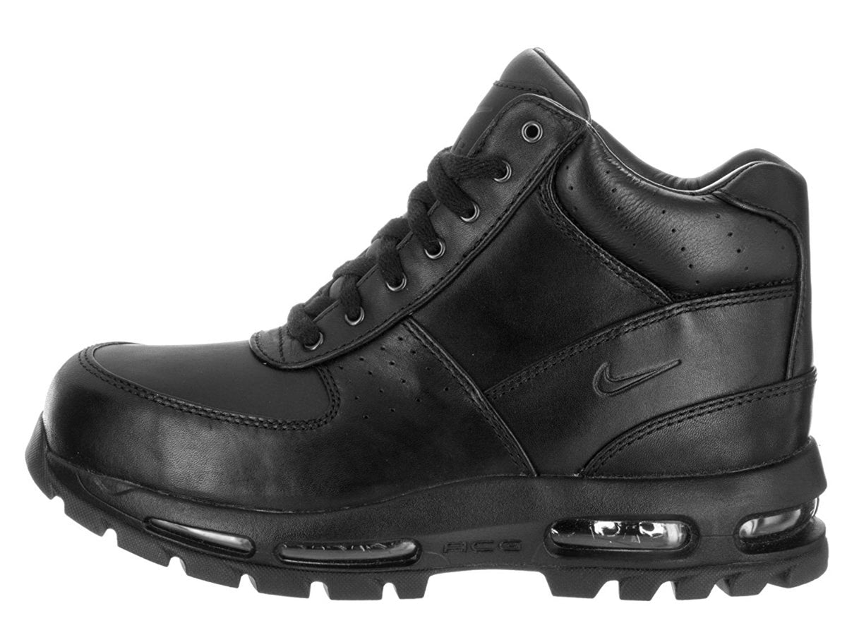 Men's Nike high-top sneakers in black, padded collar, lace-up front, swoosh detail