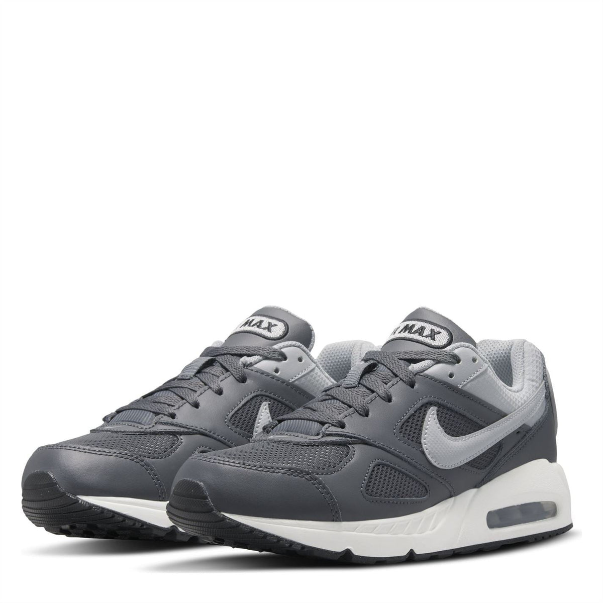 Boys' Nike Air Max Ivo sneakers, dark grey with white overlays and laces