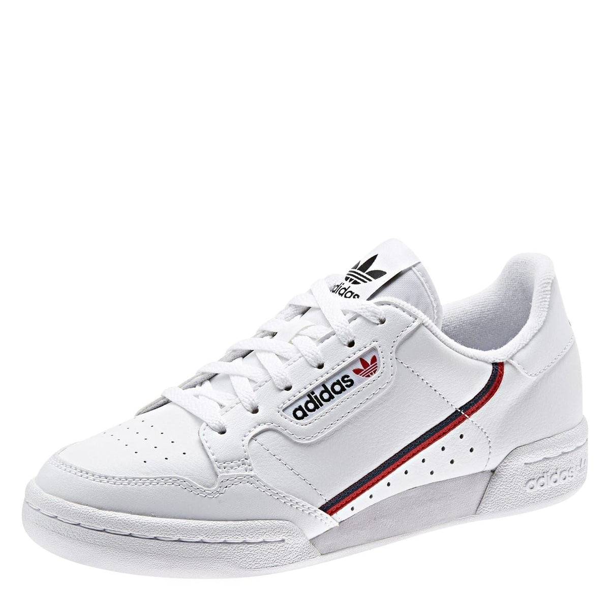 adidas Originals Contnntl 80 Low Top Sneakers for juniors, size 3-5, featuring classic design and white color for casual wear