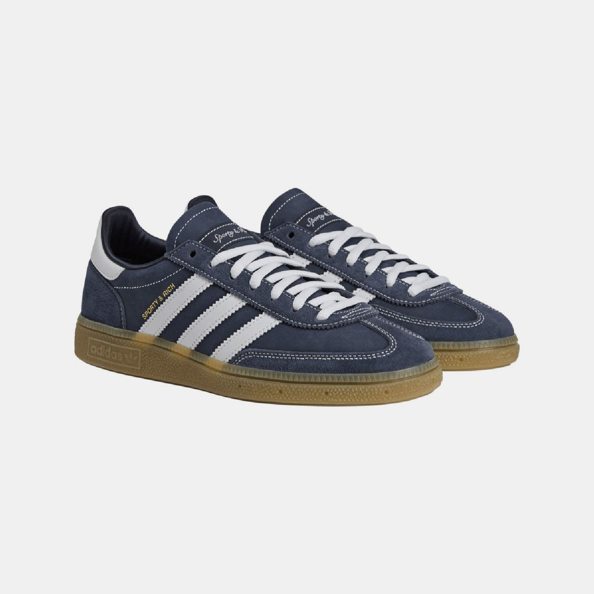 adidas Originals Handball Spezial x Sporty and Rich trainers, stylish athletic footwear with retro design and vibrant color accents