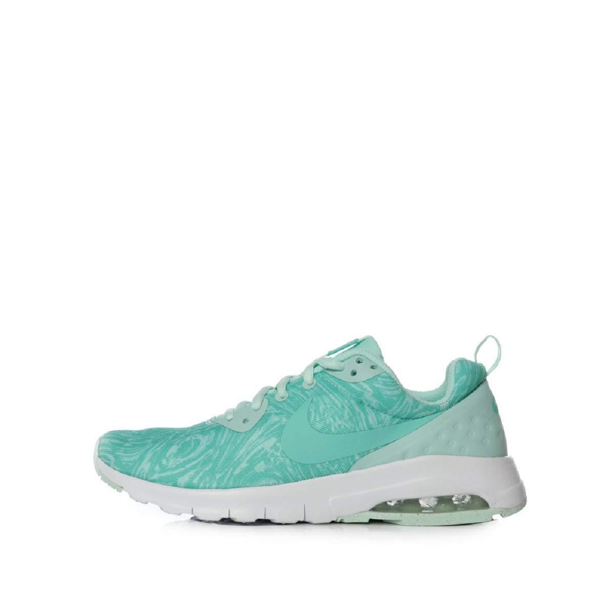 Kids' Nike Air Max Motion LW PRT sneaker, teal knit with white midsole and lace-up
