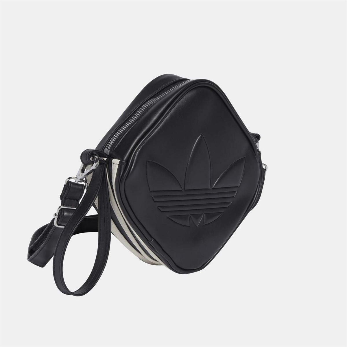 Men's adidas Originals shaped bag with adjustable strap and logo detail, made of durable fabric in a sleek, modern design.