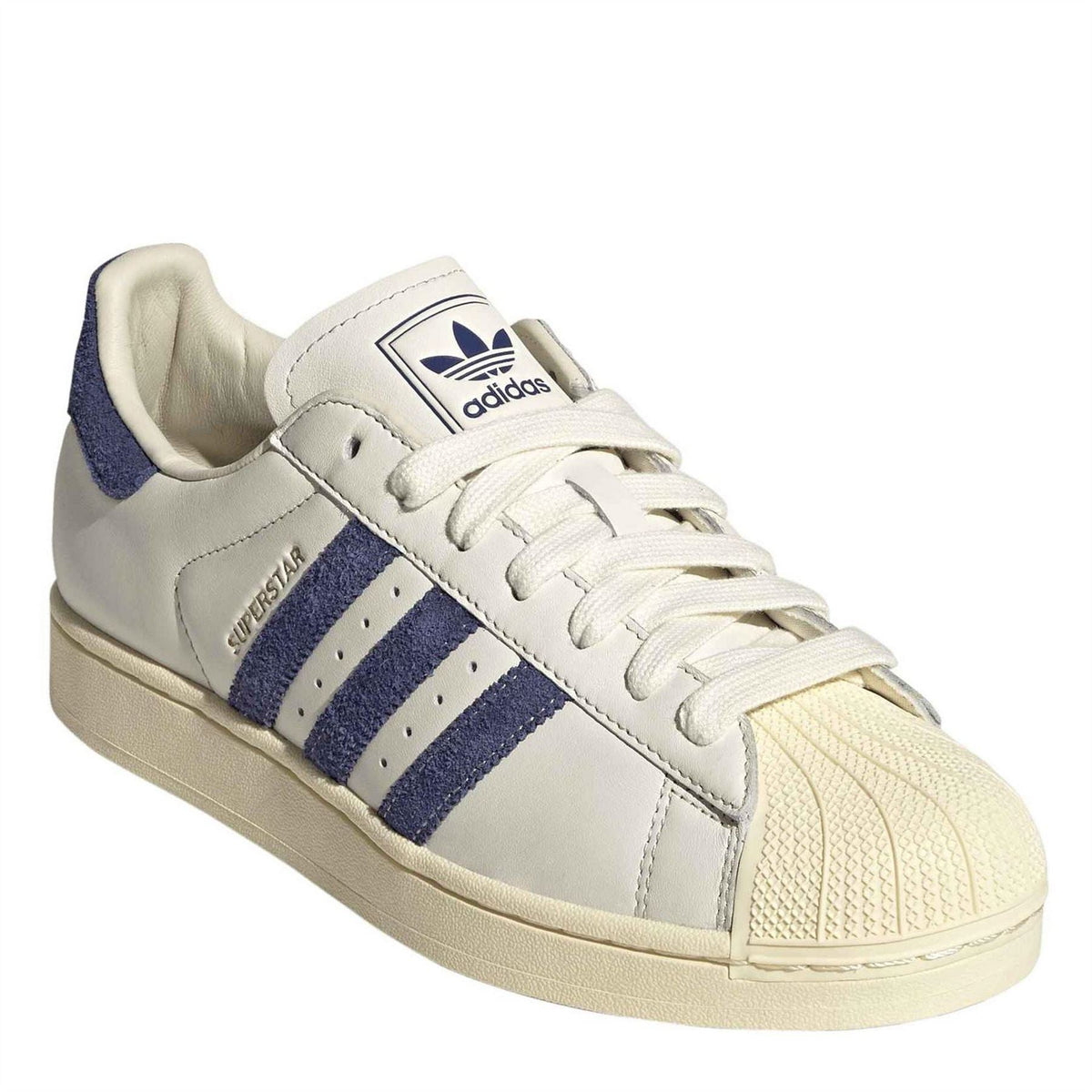 adidas Originals Superstar II low-top sneakers with tongue logo and blue stripe detail