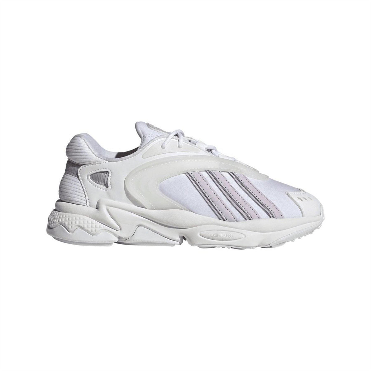 adidas Oztral low-top trainers, white with striped panels and lace-up closure
