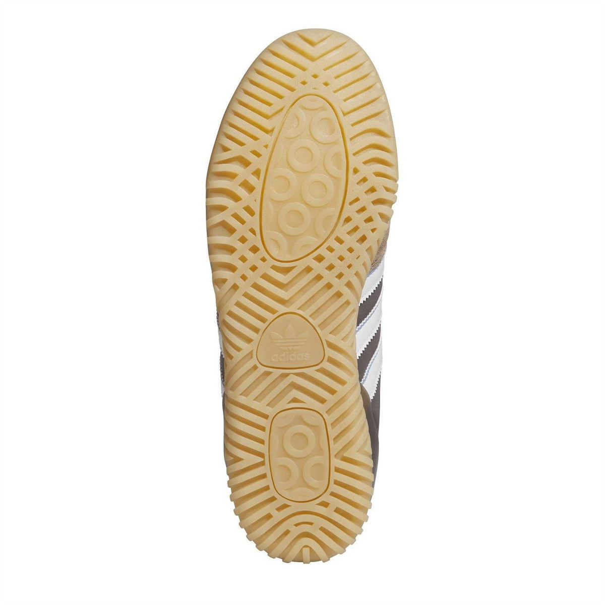 adidas Originals skate shoe outsole, tan gum tread pattern
