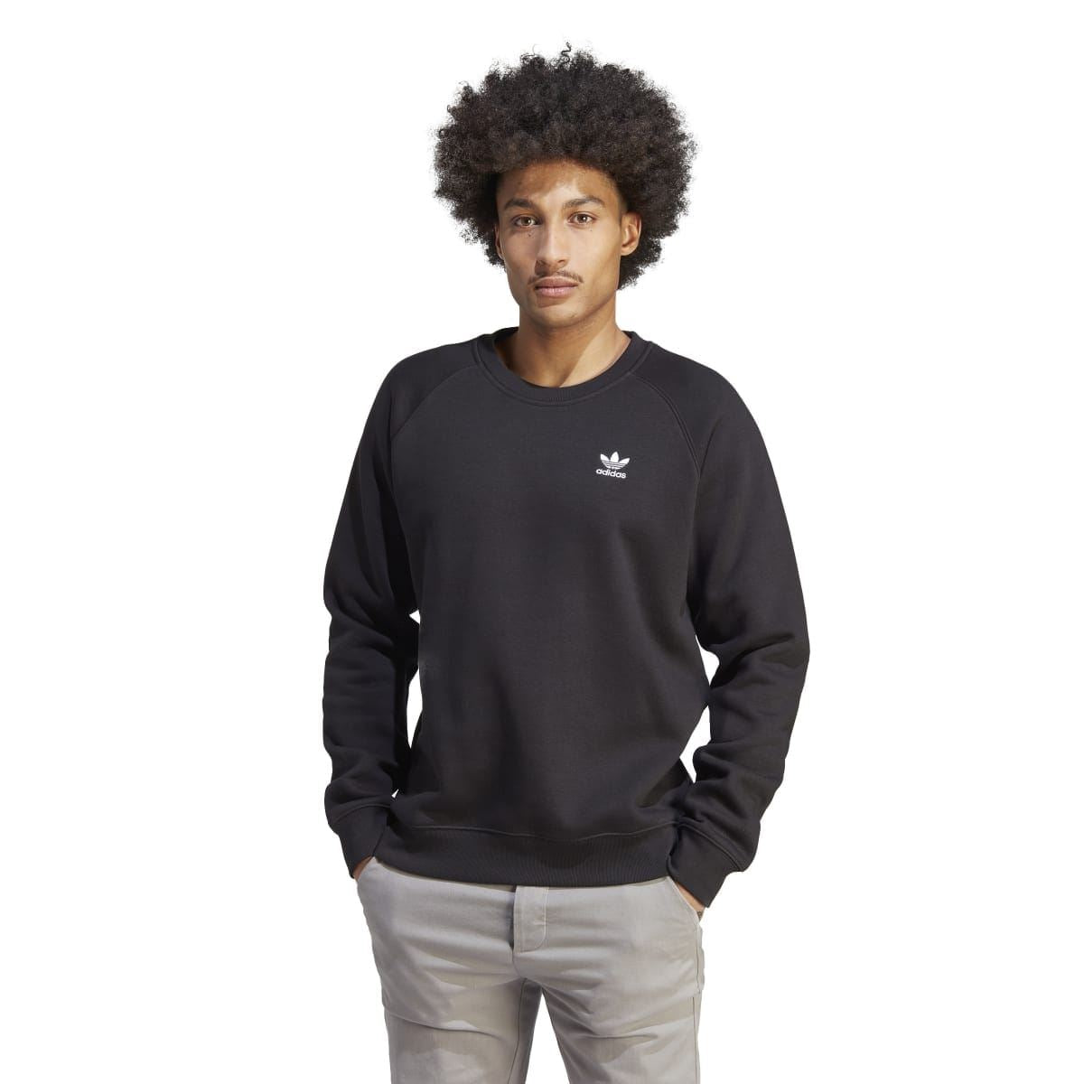 adidas Originals Trefoil Essentials crewneck sweatshirt in soft fabric, featuring the iconic Trefoil logo and a classic fit.
