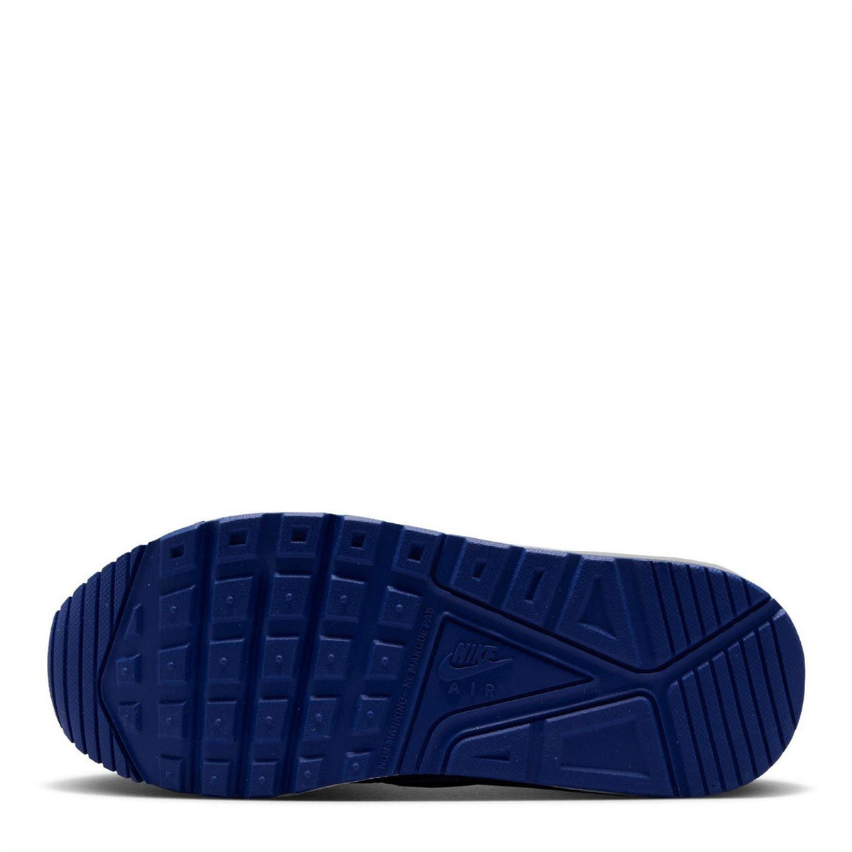 Boys' Nike Air Max Ivo outsole, blue tread with molded traction