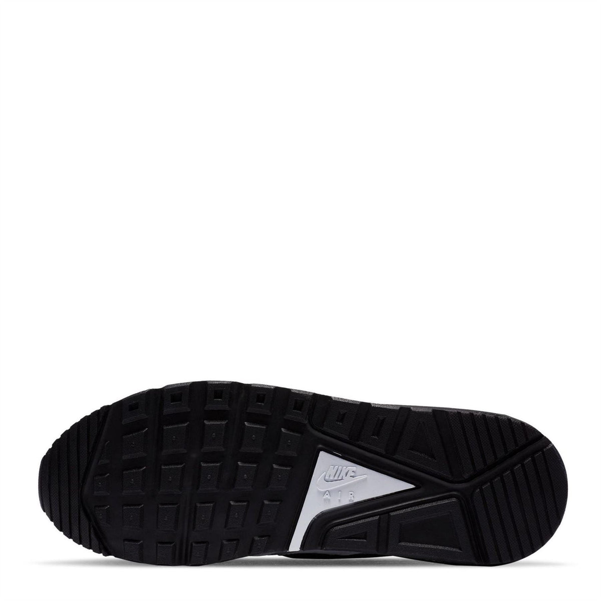 Black rubber outsole for Air Max Ivo trainers with deep tread pattern