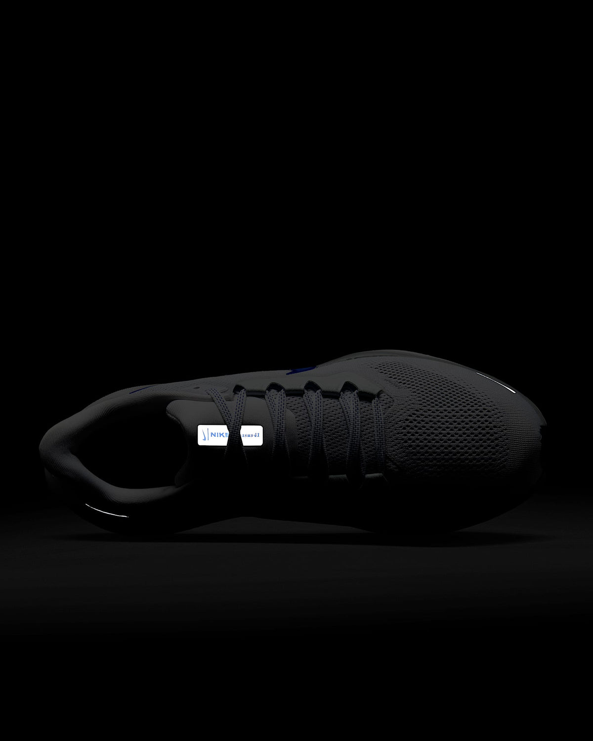 Black Air Zoom Pegasus 41 running shoes, angled side view with minimal white detailing