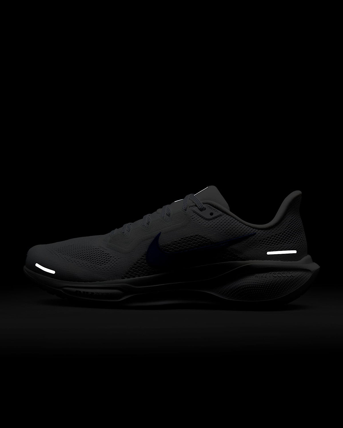 Black Air Zoom Pegasus 41 running shoes with sleek upper and low-profile midsole