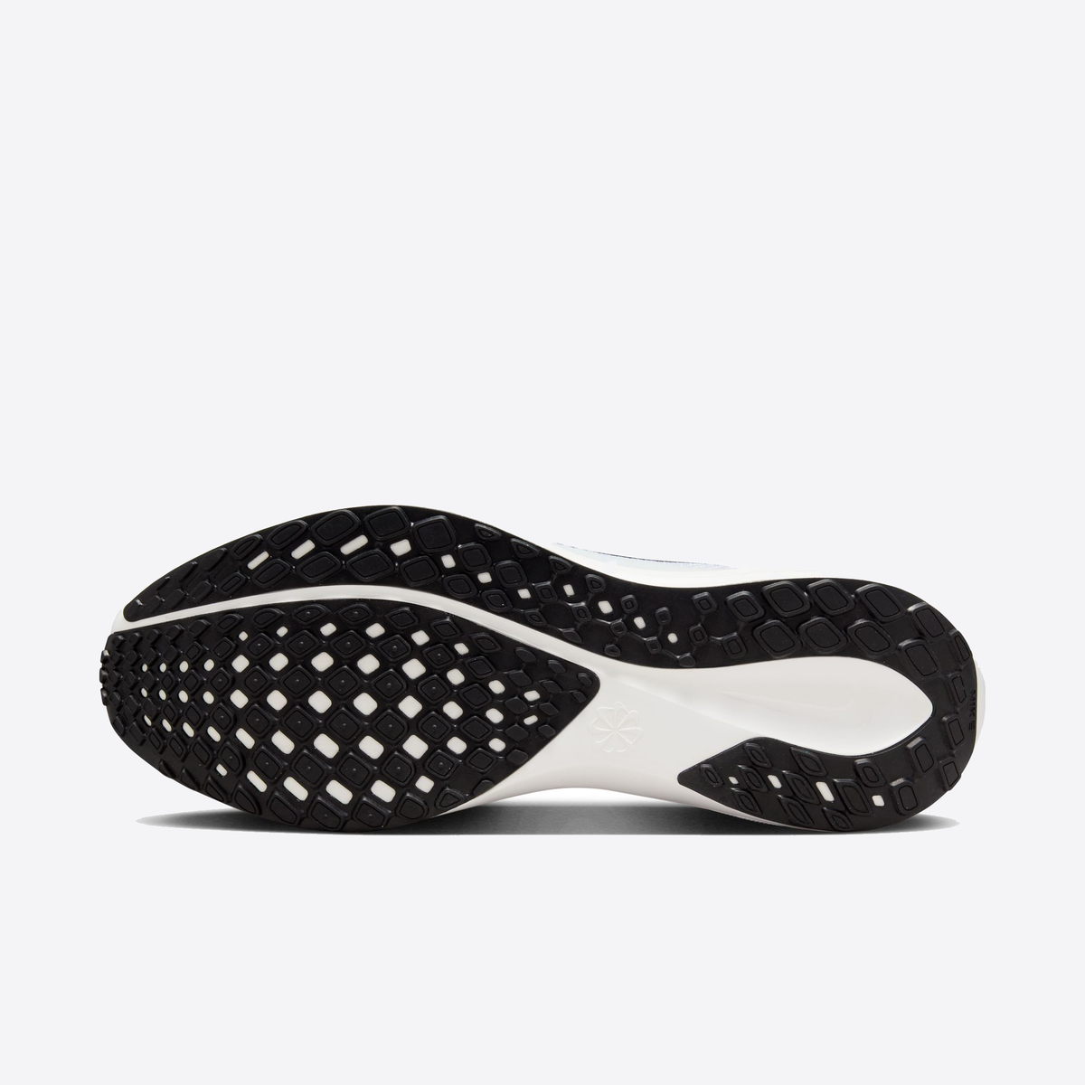 Air Zoom Pegasus 41 running shoes outsole, black traction tread with white midsole.