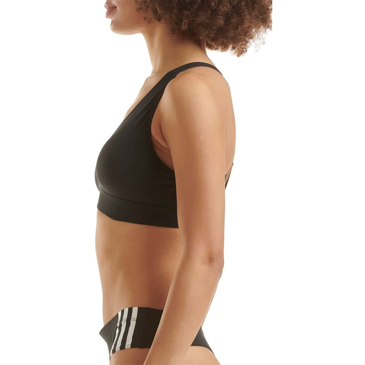 adidas Originals Comfort Flex cotton triangle bra, soft white top with adjustable straps and minimal design.
