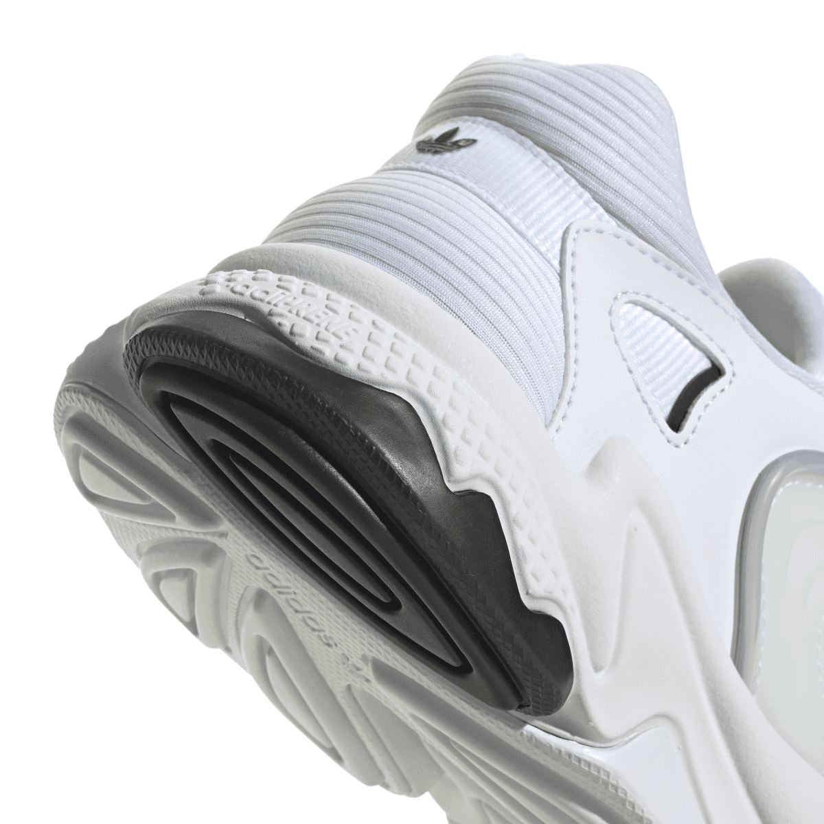 White adidas Originals Oztral trainers outsole detail with ridged rubber and side vents