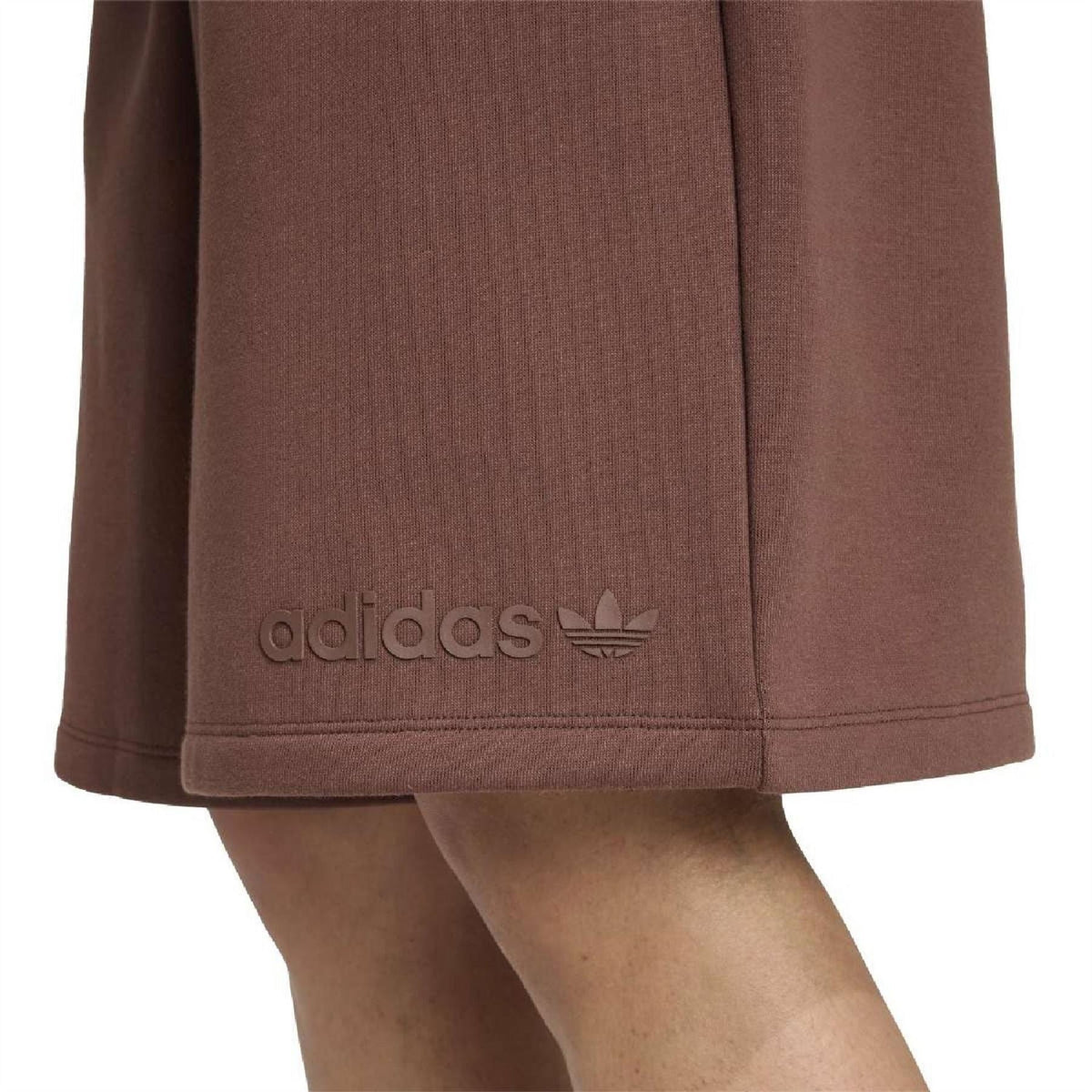 Auburn shorts with adidas logo at the hem