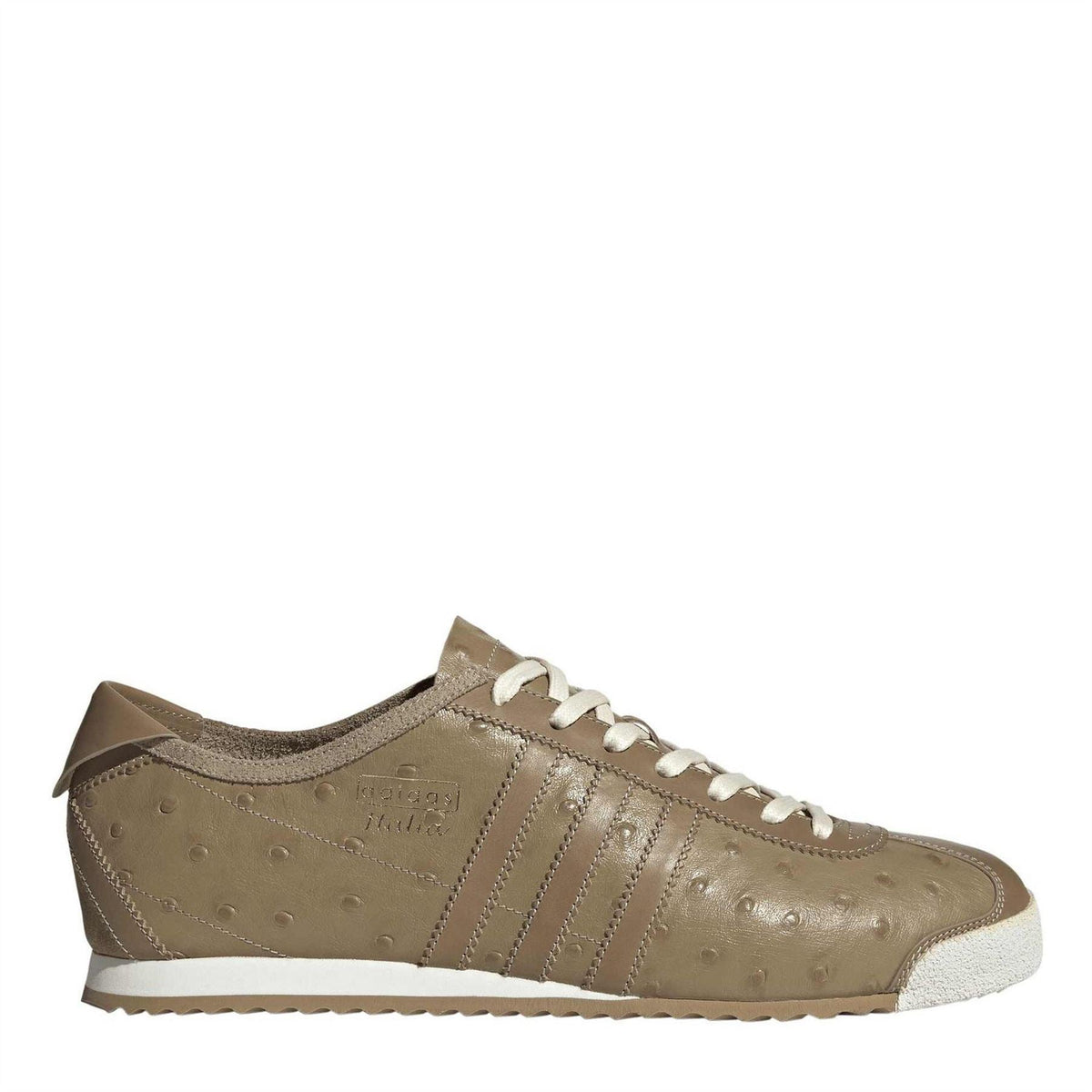 adidas Originals Italia 60s low-top canvas sneakers, brown with white laces and rubber sole
