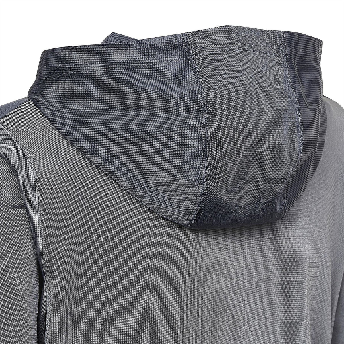 Black adidas Originals zip hooded sweatshirt with front pockets and a drawstring hood, casual knitwear for everyday wear.