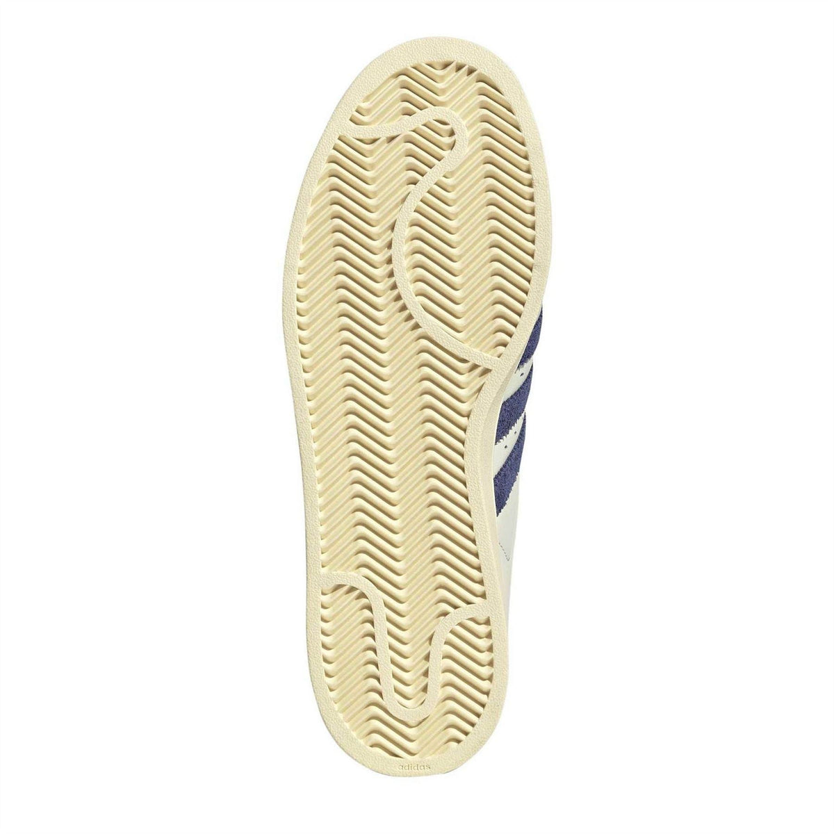 Beige adidas Originals Superstar II rubber outsole with deep herringbone tread