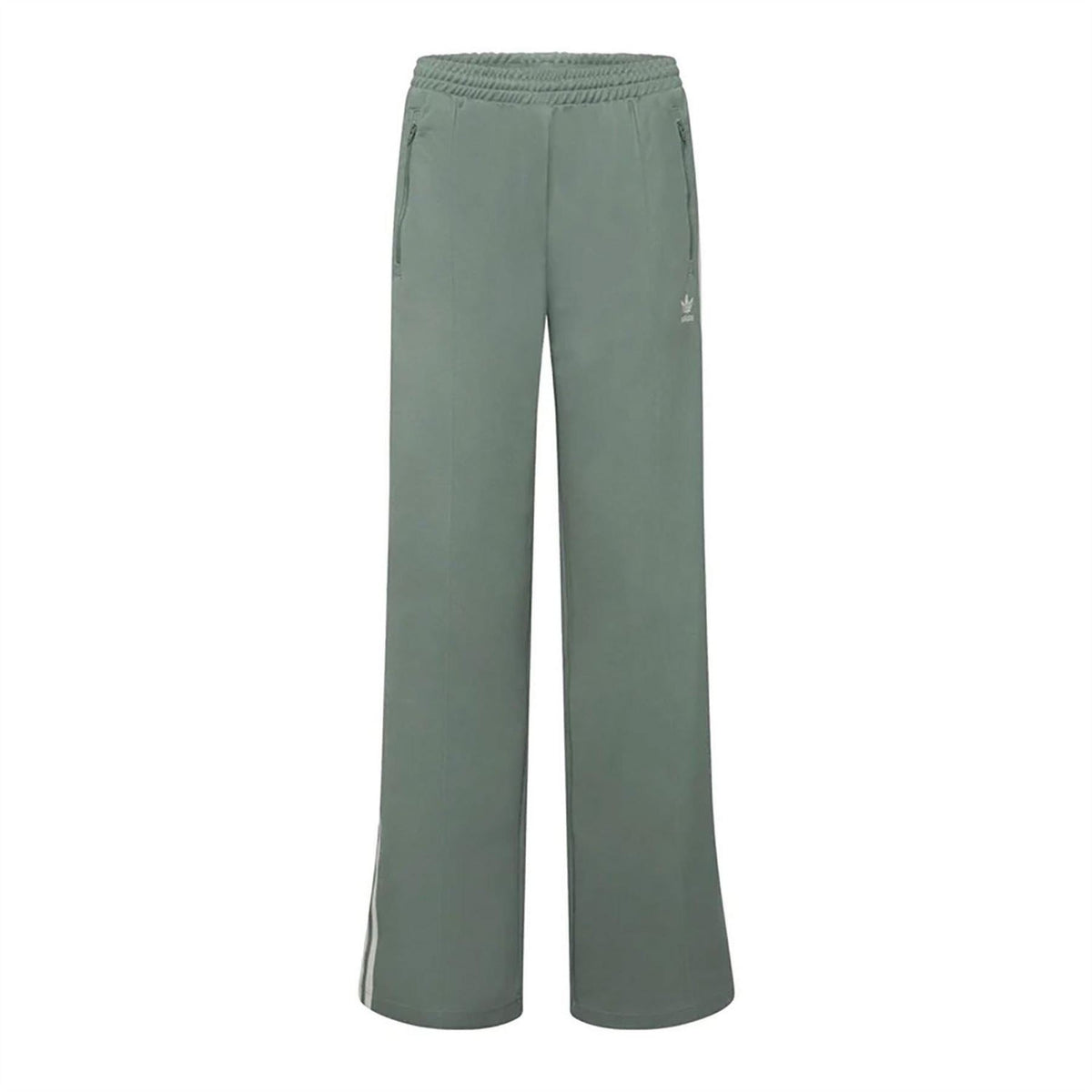 adidas Originals Beckenbauer track pants, green with elastic waist and side logo