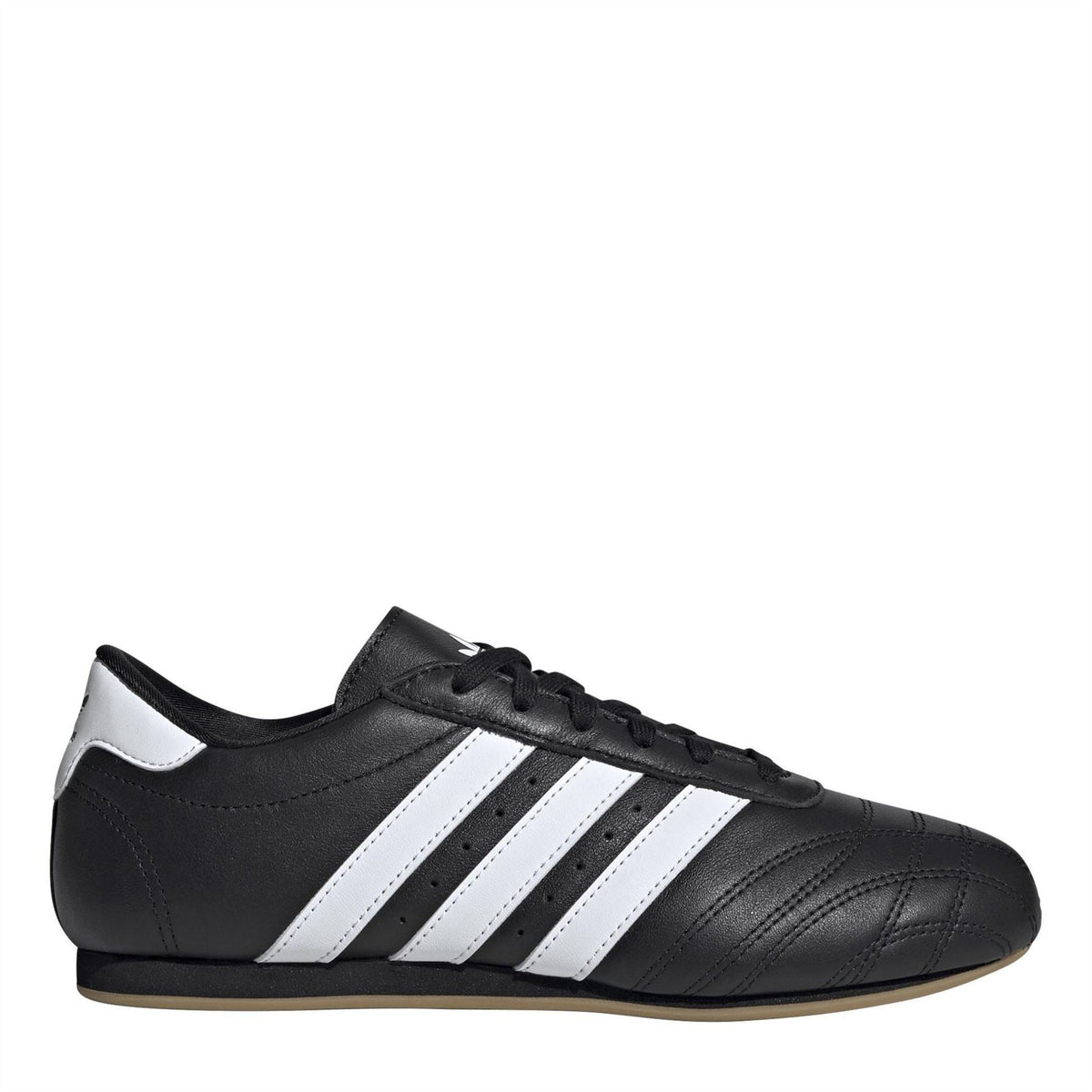 adidas Originals Taekwo low top sneakers in black with white accents, showcasing their sleek athletic design and comfortable footwear style