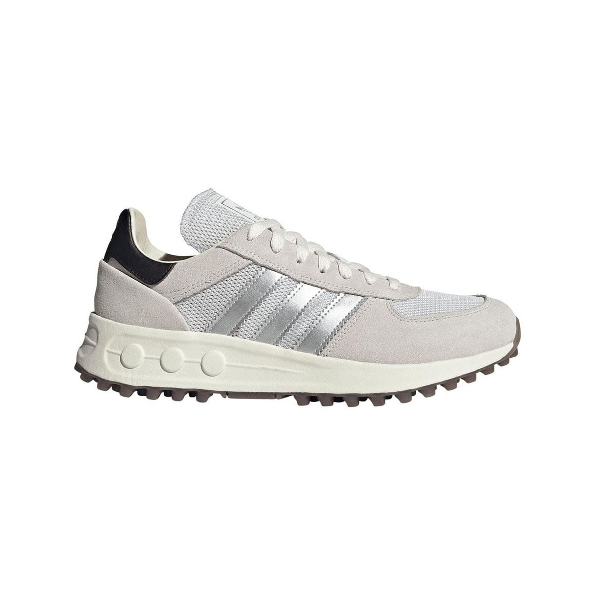 adidas Originals Trainer Lux trainers in light grey and white with black heel detail