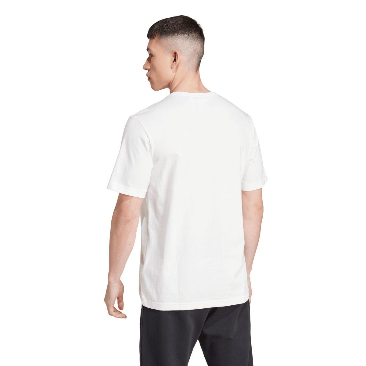 White adidas Originals T-shirt with plain back and short sleeves