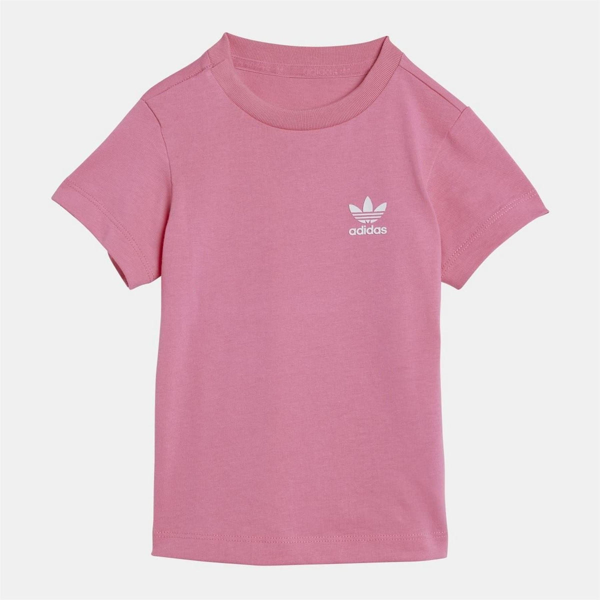 Pink adidas Originals T-shirt with small chest logo
