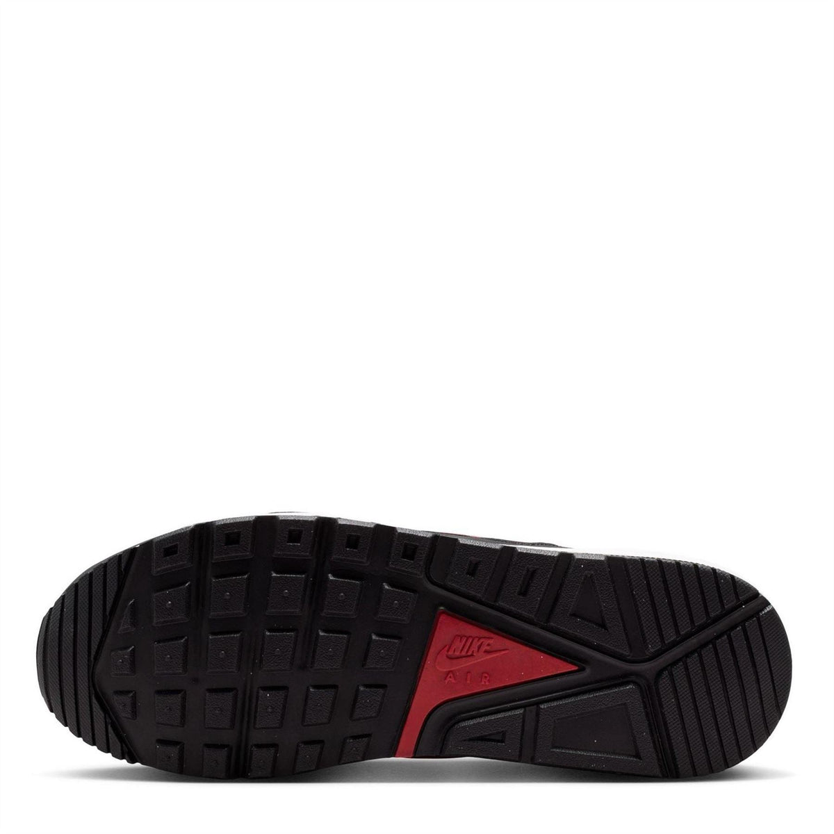 Air Max Ivo trainers outsole, textured black rubber tread with red triangle detail