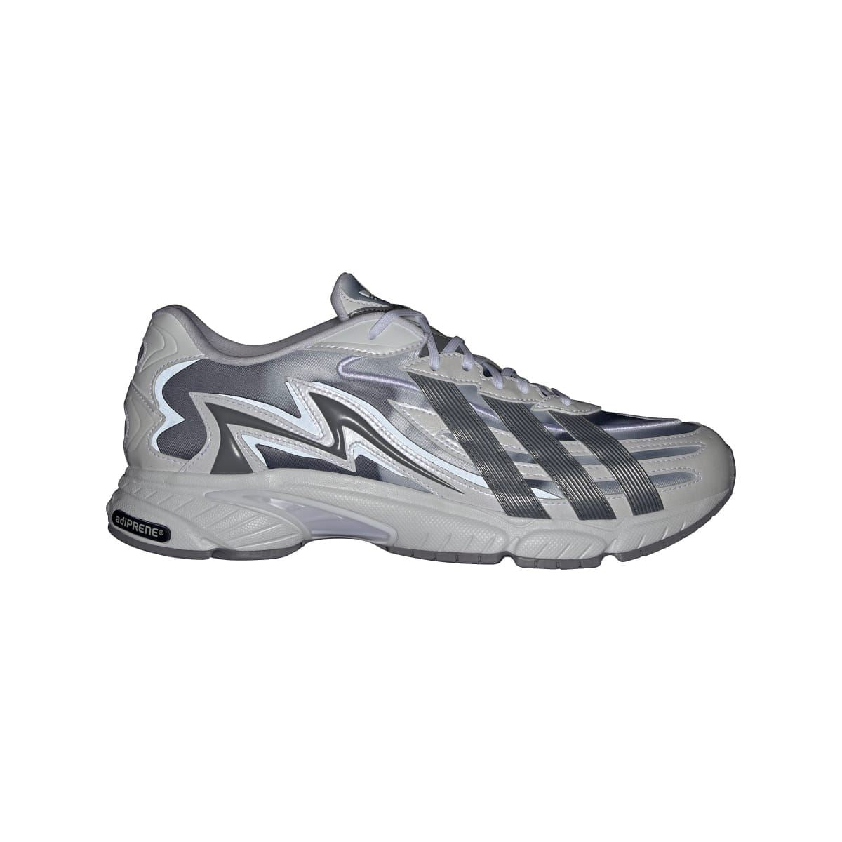 adidas Originals Orketro lace-up trainers, white/grey with molded stripes and heel