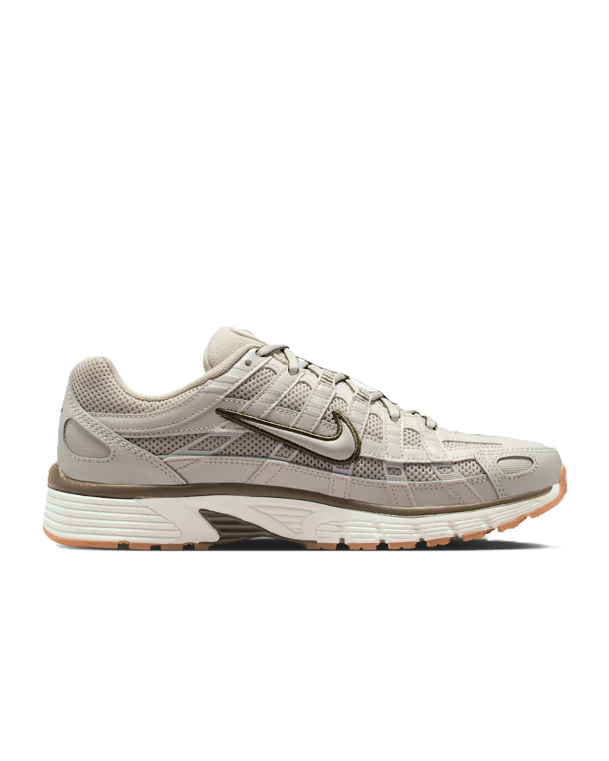 Women's Nike P-6000 sneakers, light bone mesh with layered synthetic panels