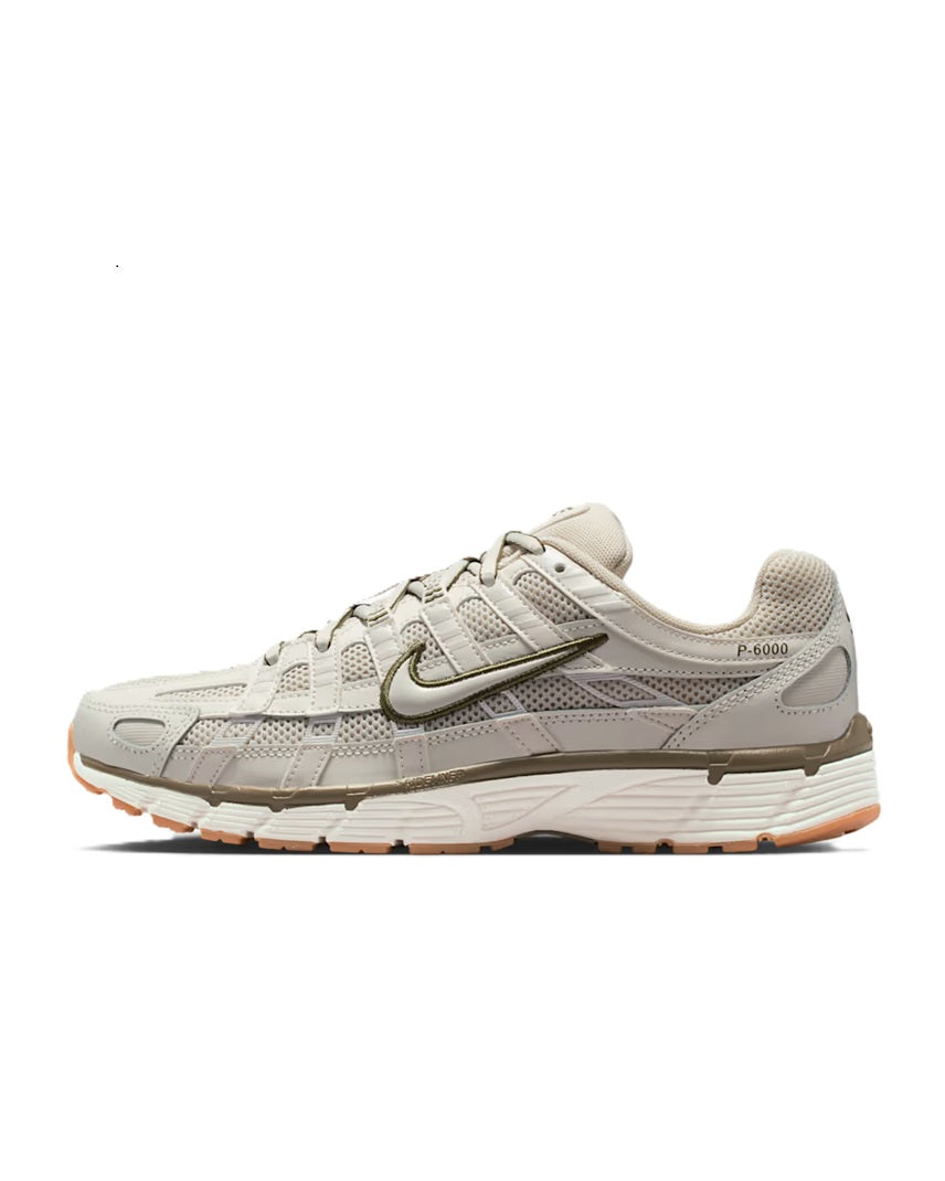 Women's Nike P-6000 running sneakers in light bone with Sail accents