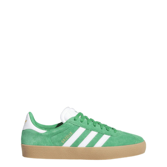 adidas Originals Gazelle Advantage Shoes in classic white and green with suede and leather details, casual footwear for everyday wear