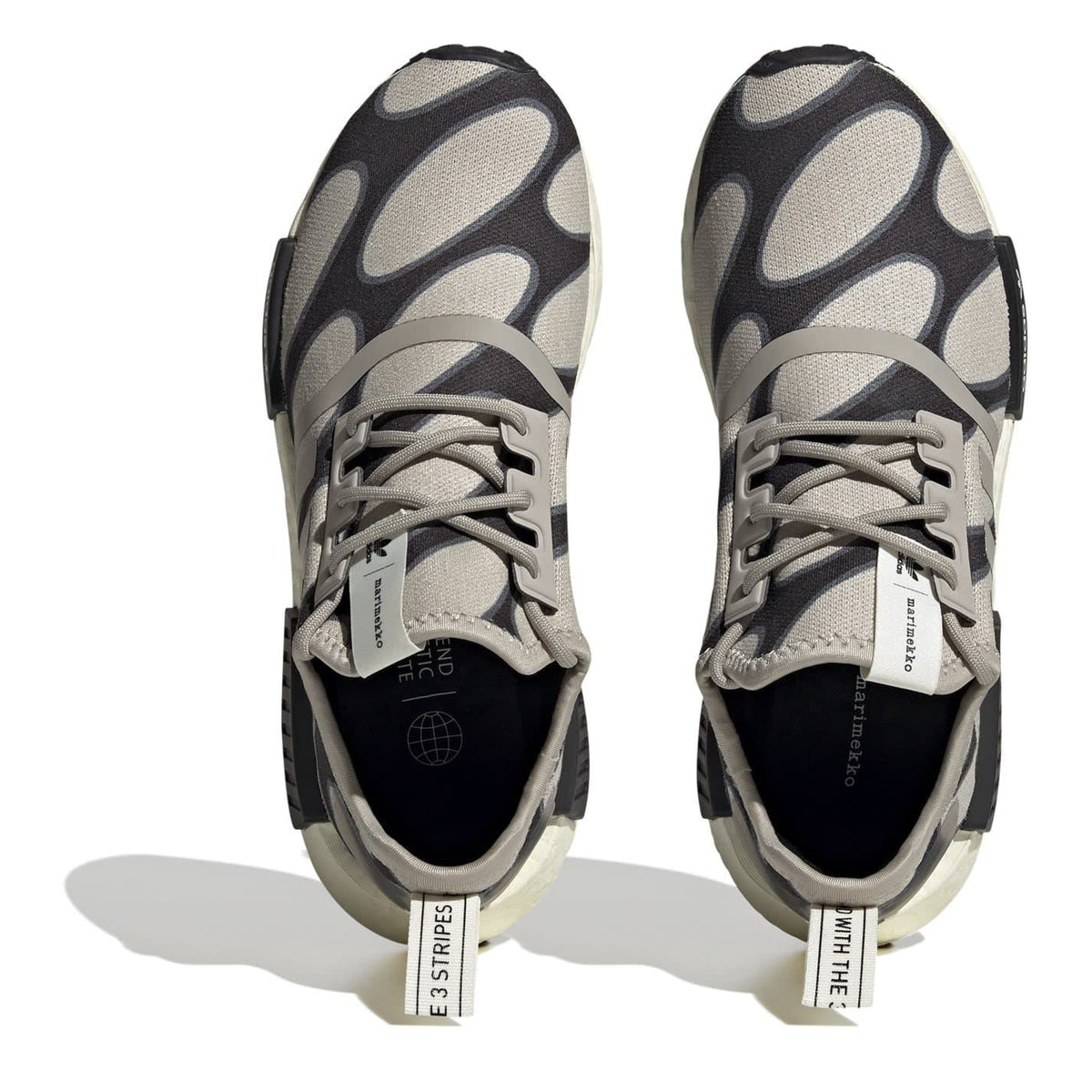 adidas Originals NMD R1 Low Top Sneakers in black with white Boost midsole and signature branding, casual footwear for everyday wear