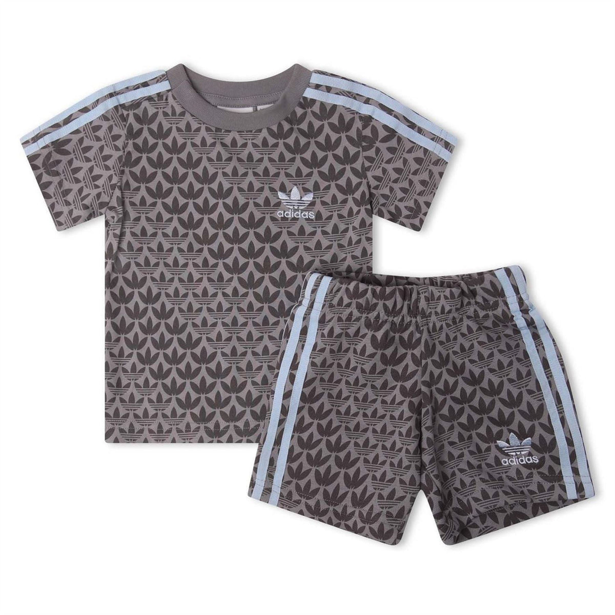 adidas Originals shirt and short set with polo-style T-shirts and vests, featuring athletic fit and classic adidas branding