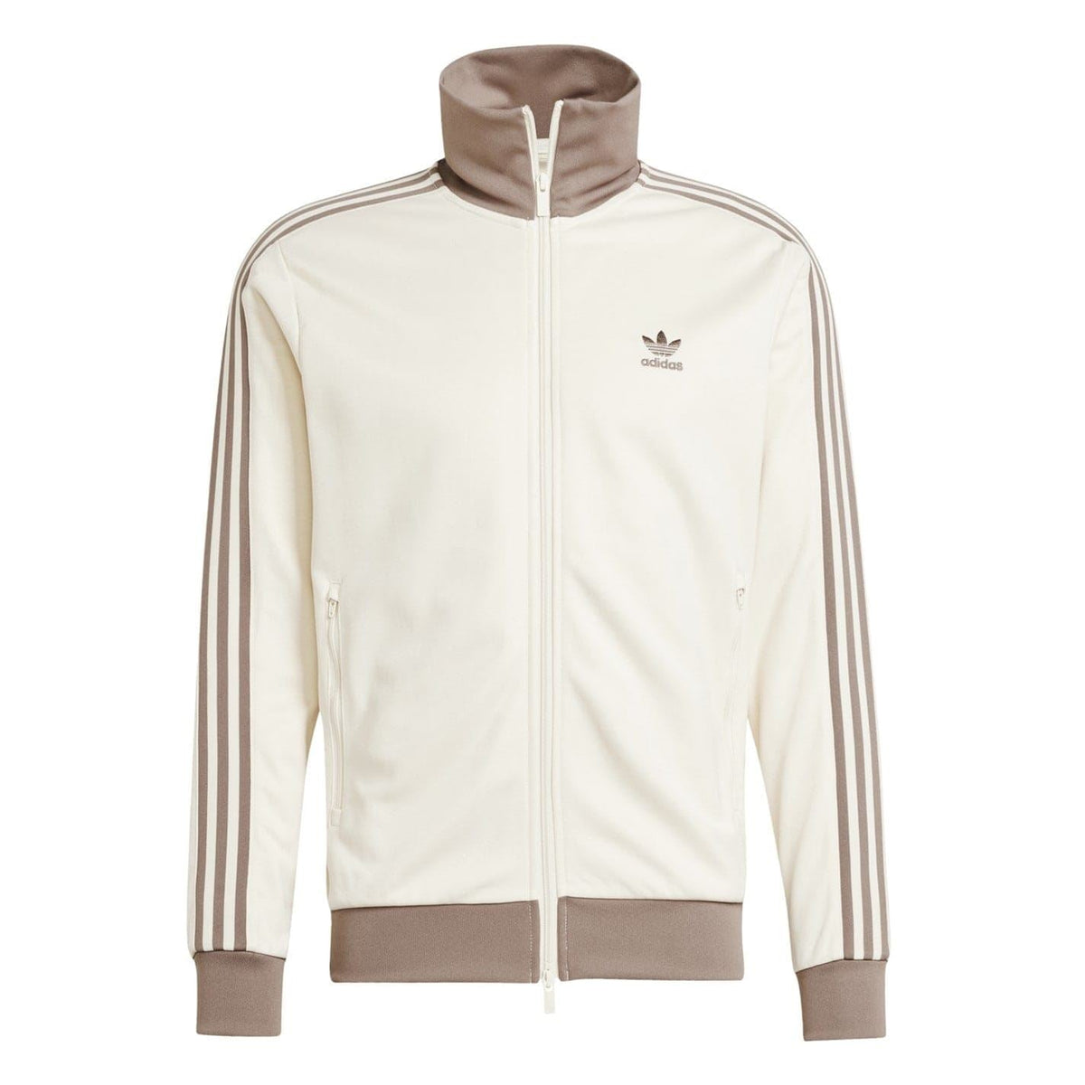 adidas Originals funnel neck long sleeve athletic top in a tracksuit, featuring a sleek design and comfortable fit