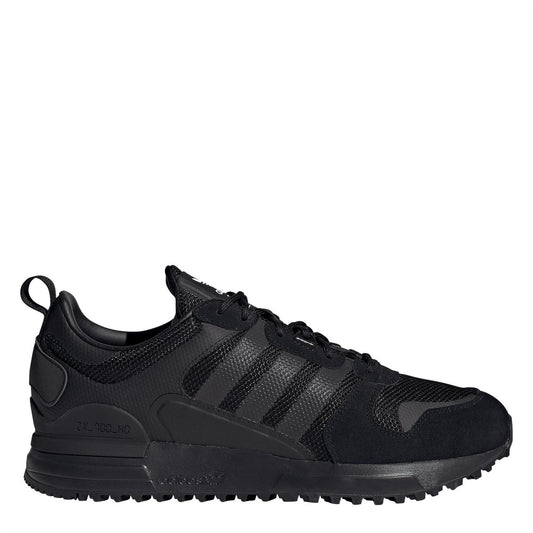 Core Black adidas ZX 700 sneaker with lace-up front and rugged rubber outsole