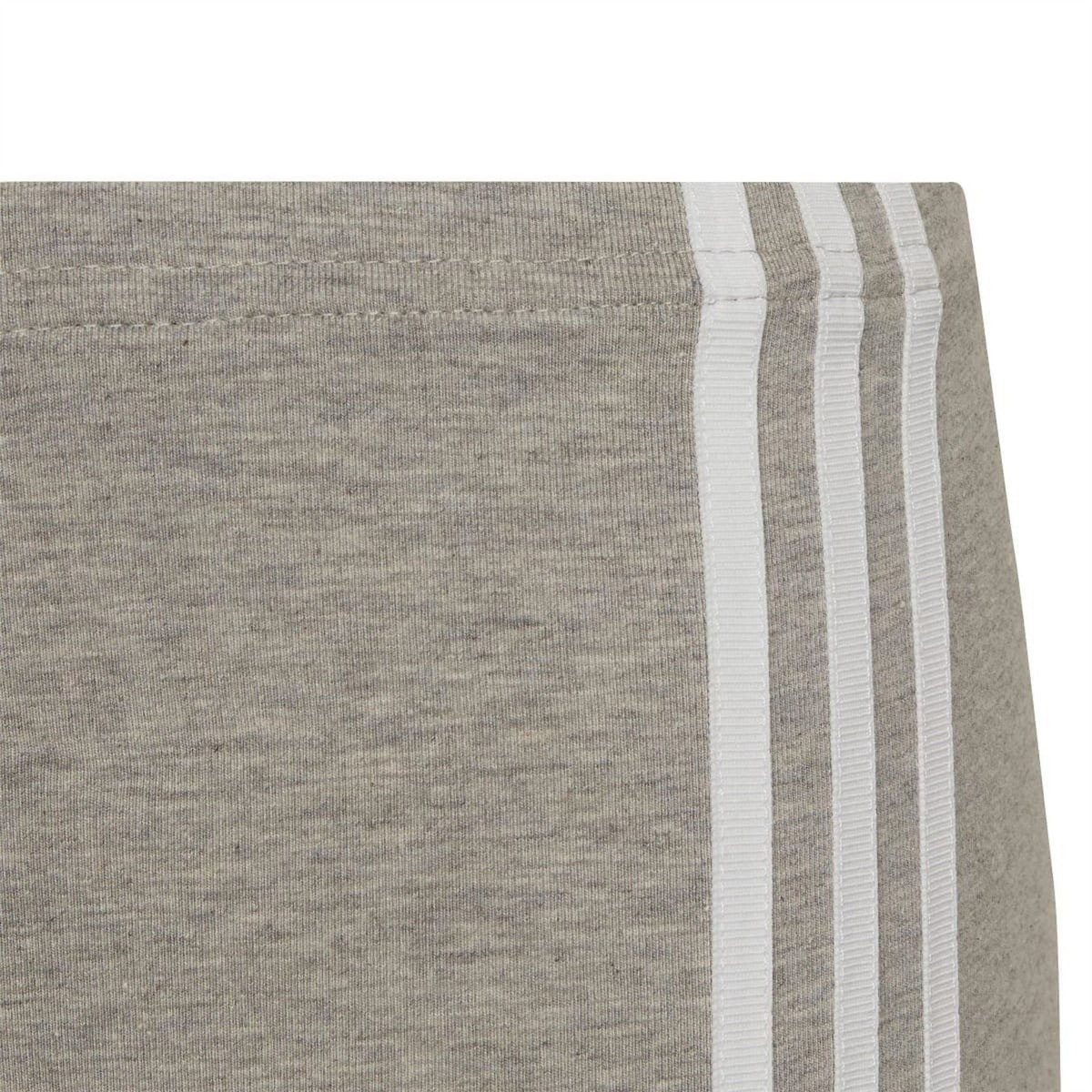 adidas Originals grey leggings with white triple stripe detail at side seam