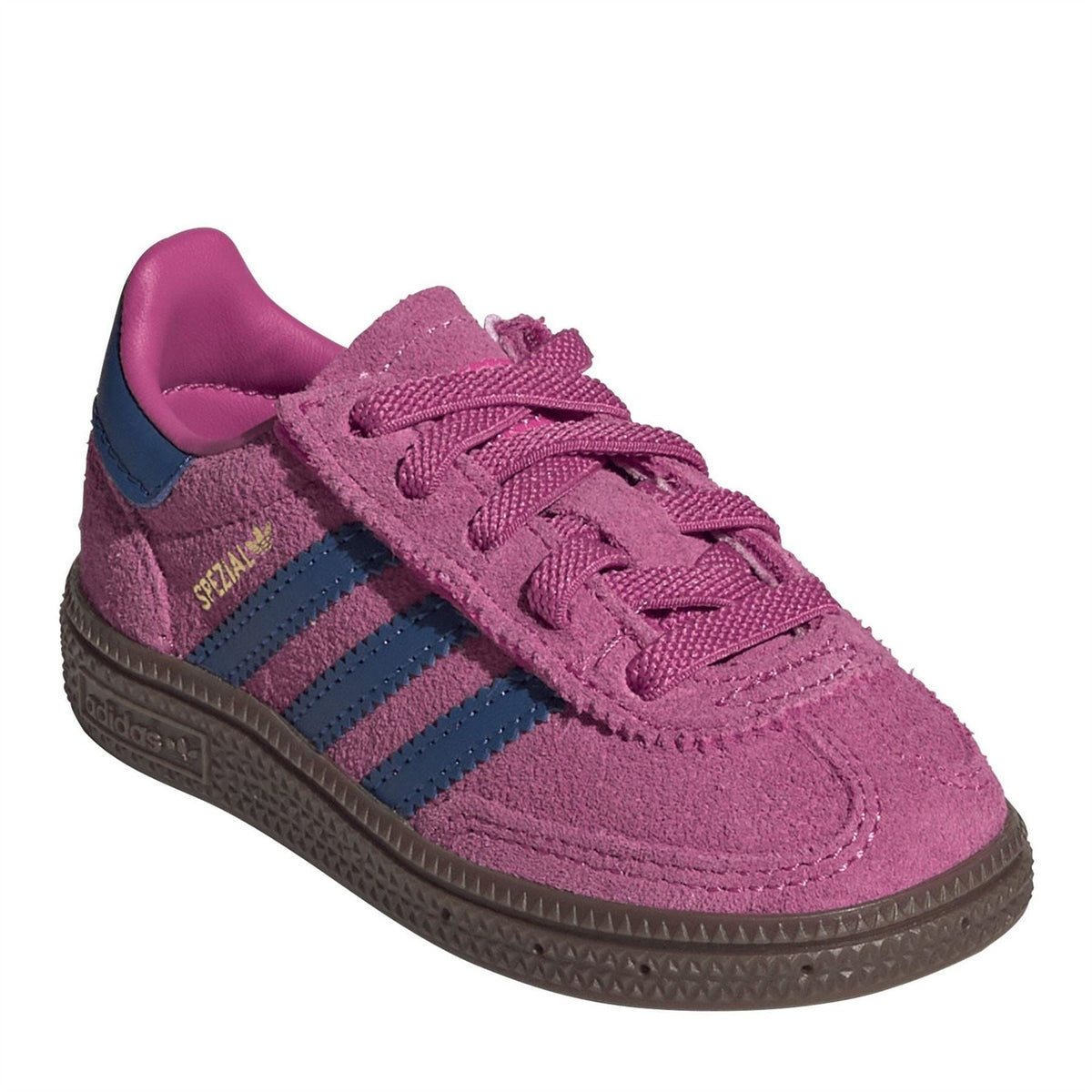 adidas Originals Hb Spezial low-top lace-up sneakers in mauve pink with textured suede uppers