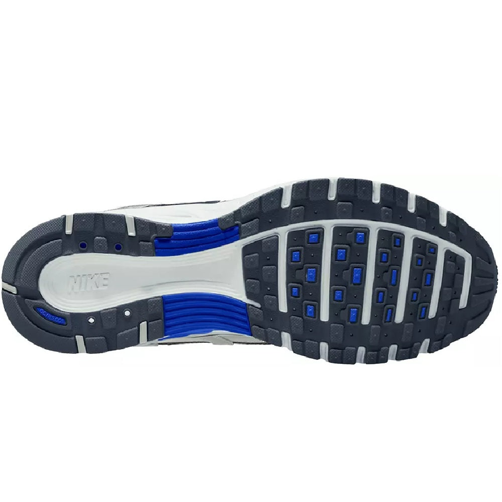 Nike P-6000 running shoes outsole, textured tread with blue midfoot stripe