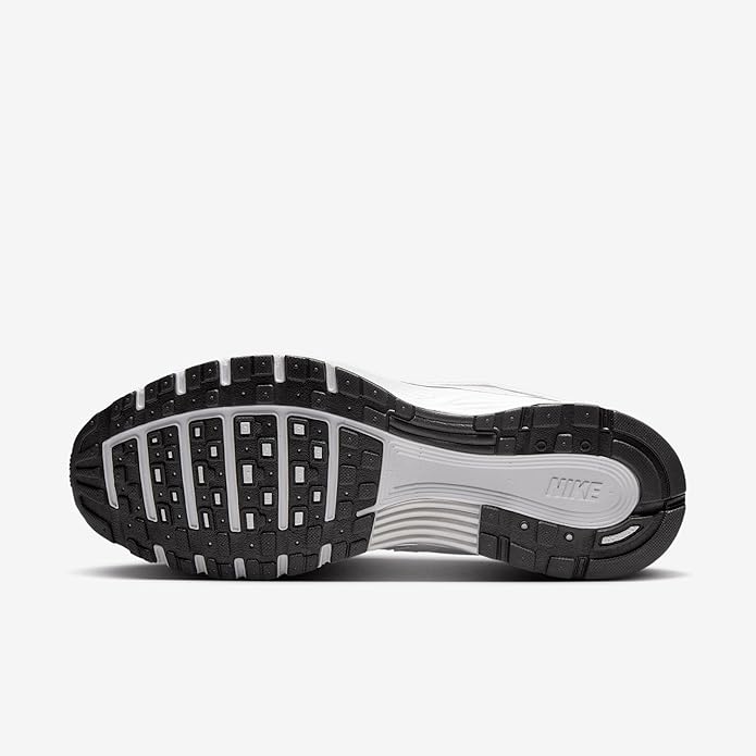 Nike P-6000 outsole: black tread with white midfoot section and NIKE logo patch