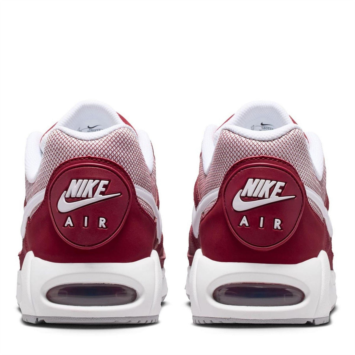 Burgundy Nike Air Max Ivo trainers, rear view with Nike Air heel badge
