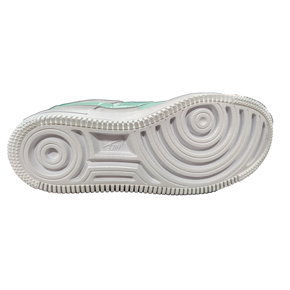 Nike AF1 Shadow outsole in light grey with traction tread and circular grip details