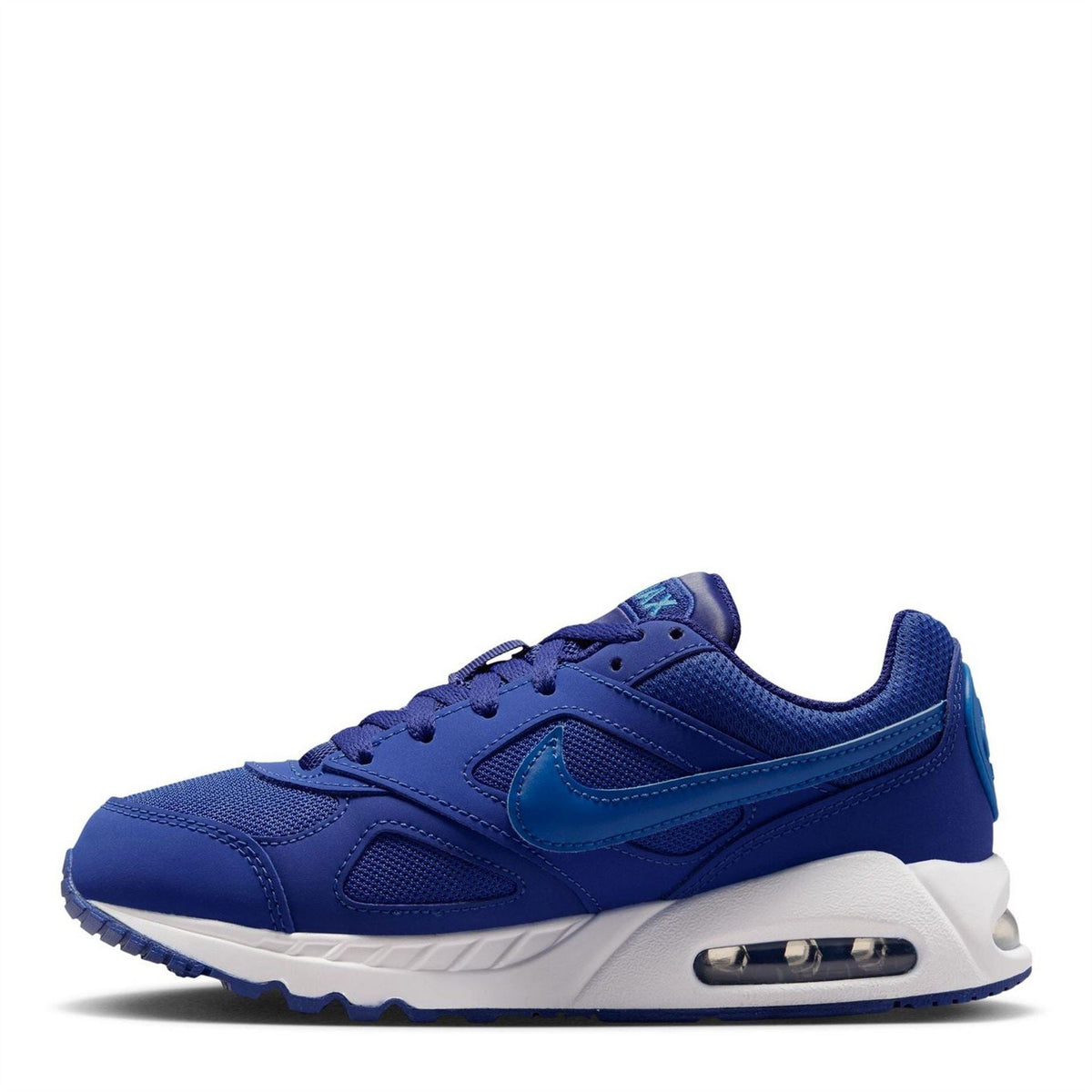Kids Nike Air Max Ivo low-top sneakers, navy blue upper with white air-cushion sole