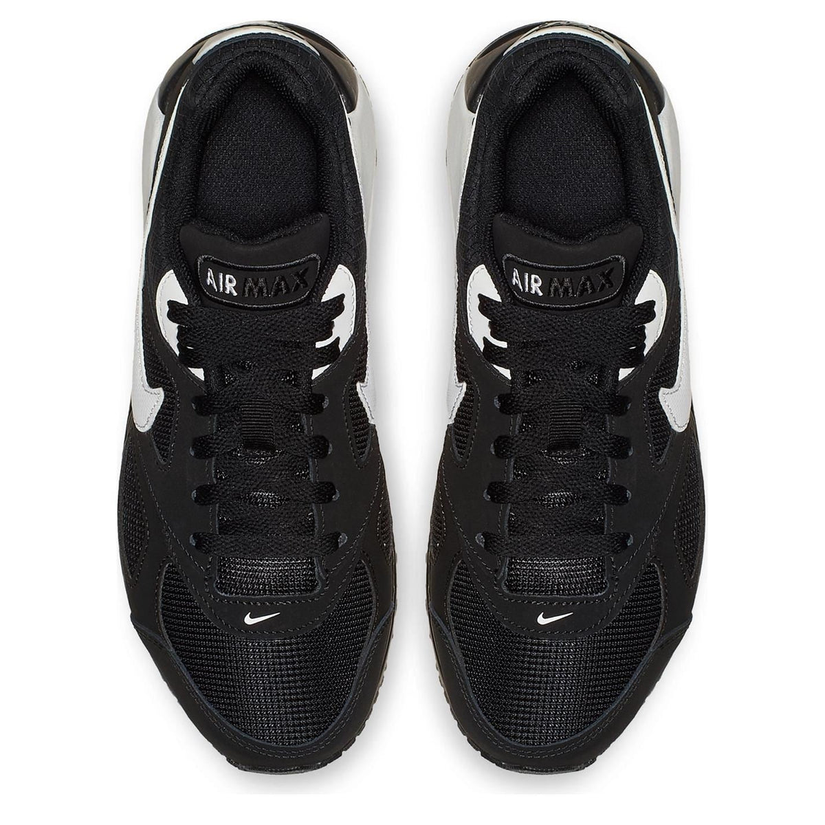Boys' Nike Air Max Ivo sneakers, black with white Swoosh and Air Max logo