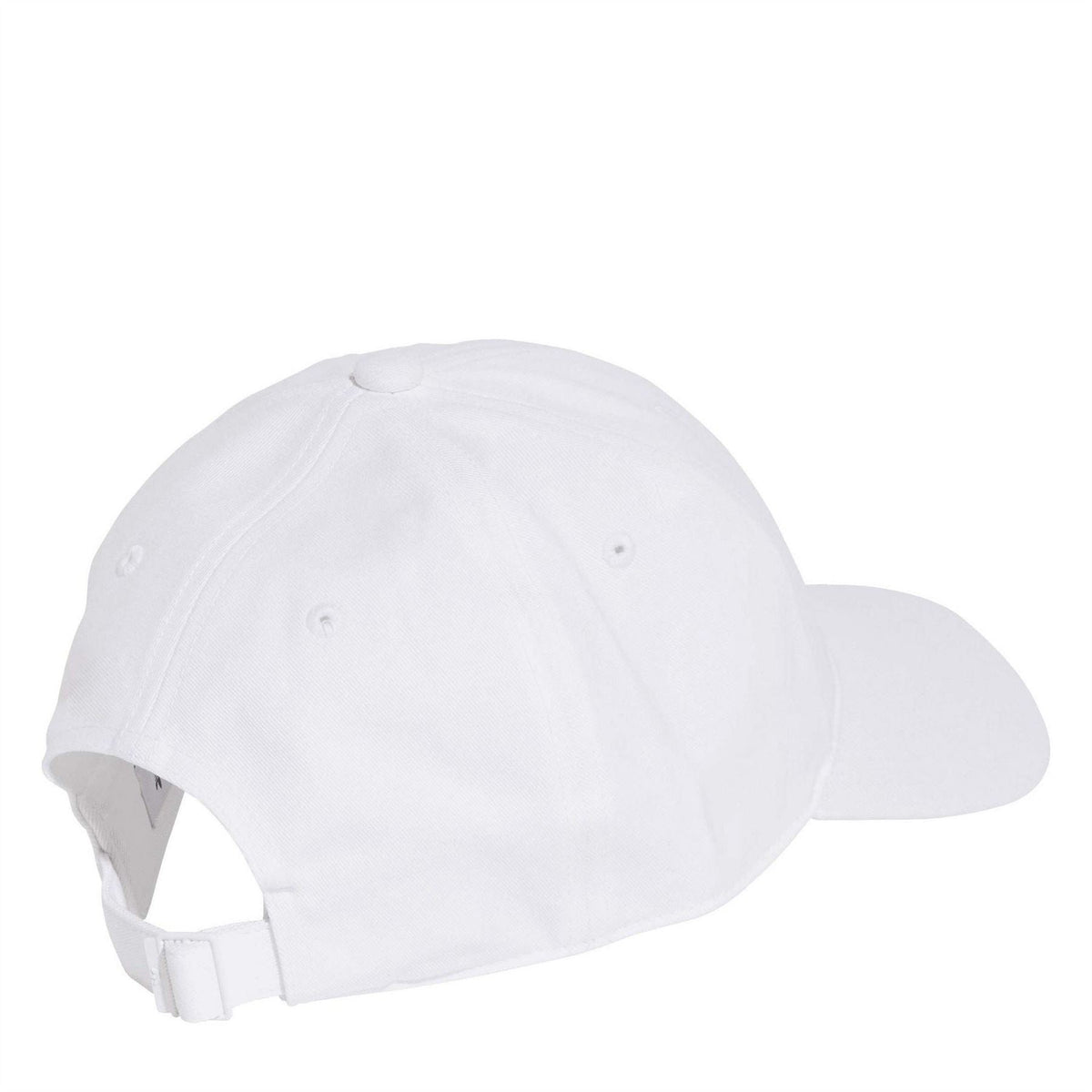 adidas Originals white baseball cap with adjustable strap and curved brim