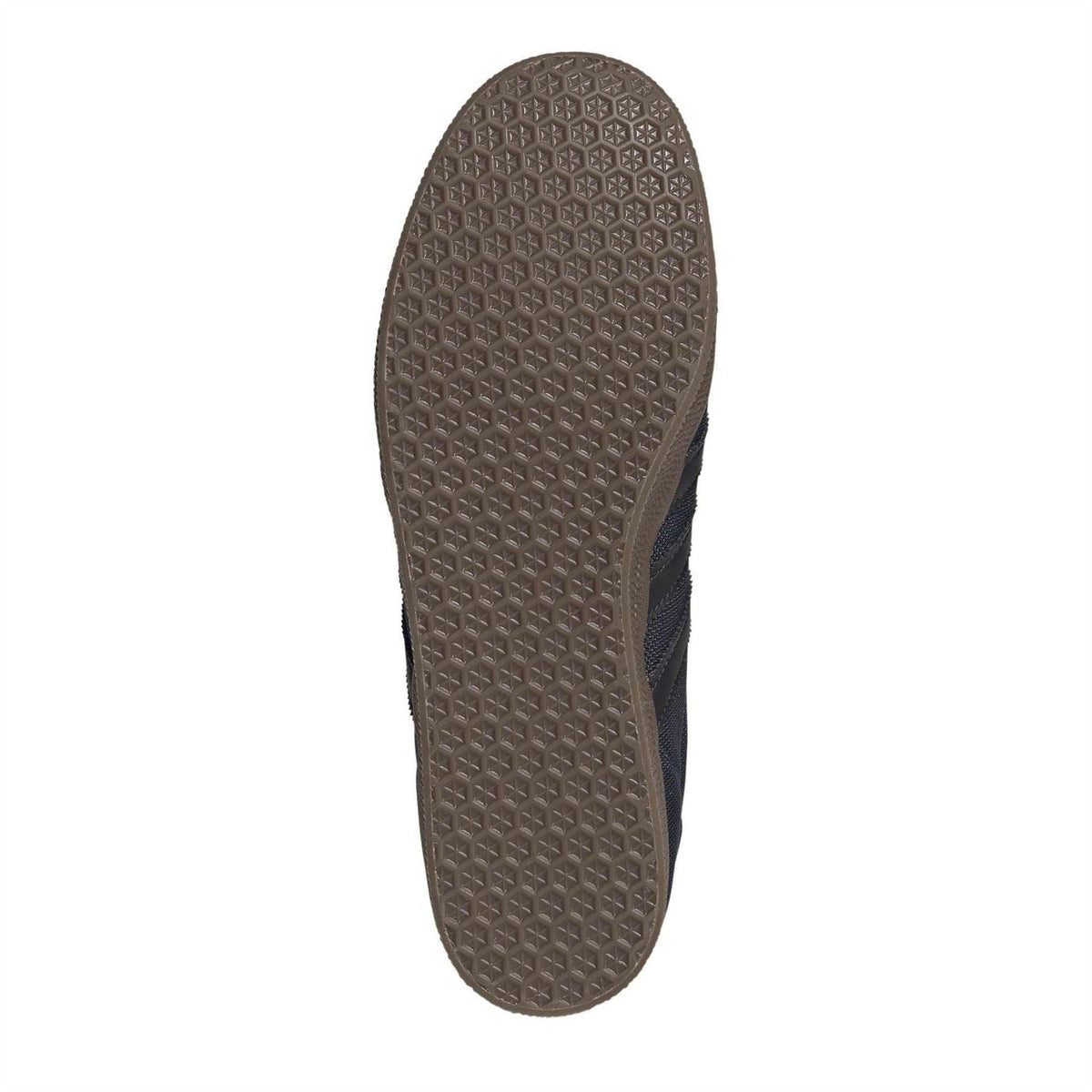 Gazelle OG outsole bottom with textured rubber tread and brown finish