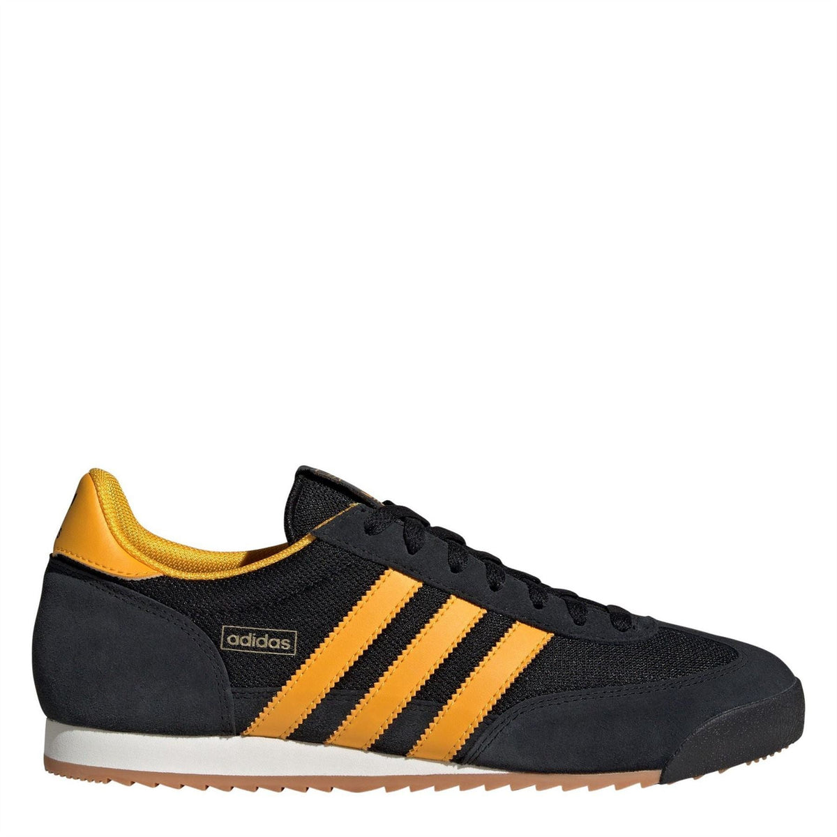 adidas Originals R71 Low-Top Trainers in classic white with adidas branding on the side and white laces.